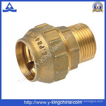 Male Thread Brass Compression Spanish Pipe Fitting (YD-6041)